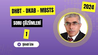 2024 DHBT SORU ÇÖZÜMLERİ  1 [upl. by Nav455]