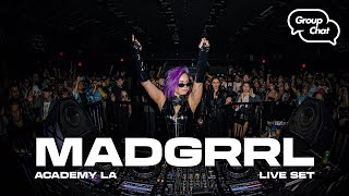 MADGRRL LIVE  Group Chat Club LA HARD TECHNO [upl. by Maje301]