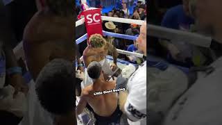 ANESON GIB CONSOLES AUSTIN MCBROOM AFTER KNOCKOUT  BOTH SHOW MUTUAL RESPECT IN THE RING [upl. by Wilton]