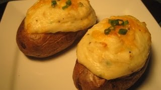 DOUBLE BAKED STUFFED POTATOES  HOW TO MAKE DOUBLE BAKED POTATOES Recipe [upl. by Mayer]