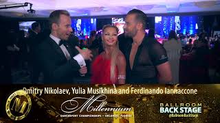 Ferdinando Iannaccone and Yulia Musikhina  Interview 2021  Millennium Dancesport [upl. by Attenaj]