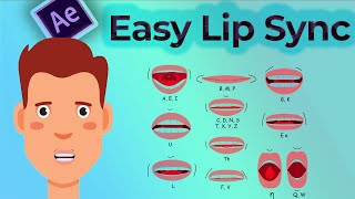 Very Very Easy Lip Sync Animation in 5 minutes  Adobe After Effects Tutorials [upl. by Linden]