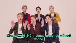 Monsta X first Christmas greetings without wonho  Monsta X 2019 Christmas greetings [upl. by Clarence]