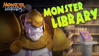 Monster Library  Monster Legends [upl. by Anade489]