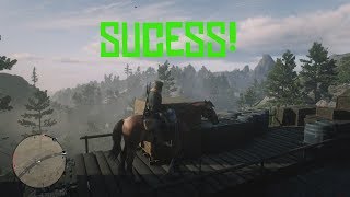 Can you get a horse on top of a train  RDR2 online [upl. by Ninnahc]