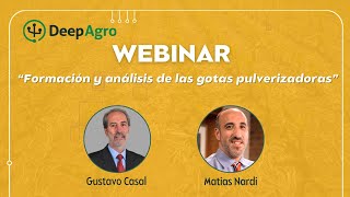 Webinar  Formación y análisis de las gotas pulverizadoras [upl. by Etheline]