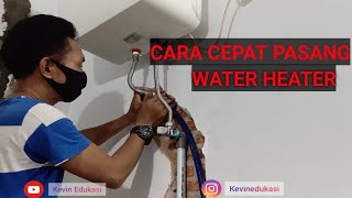 CARA CEPAT PASANG WATER HEATER LISTRIK ARISTON  TUTORIAL ILMU PERTUKANGAN  waterheater [upl. by Higbee]