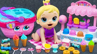 95 Minutes Cute Pinkfong Ice Cream Set Unboxing Satisfying Cash Register ASMR 💞 Lana Unboxing Toys [upl. by Stevie9]