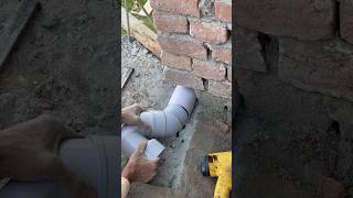 Plumbing Pipe Joint Easy Tip And Trick upvc P Trap plumber bathroom work [upl. by Lukash]