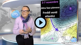 Meteo tendenza fino al 7 novembre con con tanti eventi importanti [upl. by Dov94]