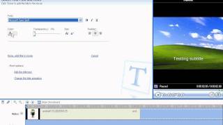 Windows Movie Maker Tutorial  Adding subtitles [upl. by Aniret30]