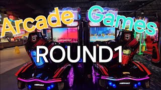 Round 1 arcade machines part 2 games [upl. by Anawqahs196]