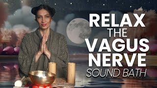 Vagus Nerve Reset to Sleep  Sound Bath Healing Meditation [upl. by Huxley]