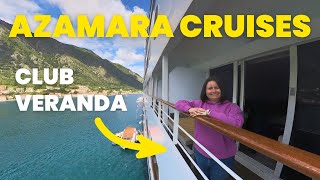 Azamara Pursuit Club Veranda Stateroom Full Tour [upl. by Nnylirak339]