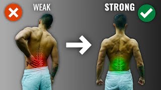 How To Get A Strong Lower Back The RIGHT Way 4 Must Do Exercises [upl. by Latea371]