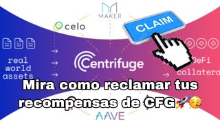 CENTRIFUGE CFG YA SE PUEDEN RECLAMAR LAS RECOMPENSAS🚀🥳 [upl. by Cuthburt987]