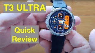 NEWEST 2024 Kospet T3 ULTRA MILSTD810H AMOLED AlwaysOn Ruggedized Smartwatch Quick Overview [upl. by Annaeed]