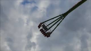 Karussell Konga auf der Kirmes in Rhede  Kirmesfahrgeschäft auf Rummelplatz [upl. by Aliuqet]