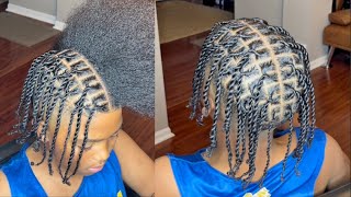 Two Strand Loc Twists Quick And Easy [upl. by Nahsad]