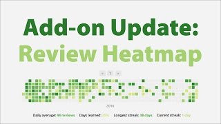 Quick Update Review Heatmap for Anki [upl. by Picker]