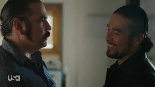 Queen of the South S04 Boaz and Pote hospital scene [upl. by Neenahs]