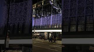 Oxford Street Christmas lights turned On christmas music merrychristmas cover oxfordstreet [upl. by Yenitsed]