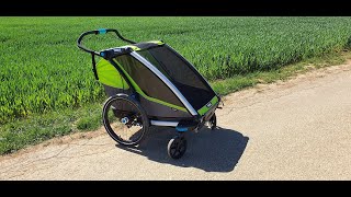 Thule Chariot Cab 2 Fahrradanhänger  Bericht Test amp Erfahrungen nach 2 Jahren  Kinder 08 Jahre [upl. by Menon]