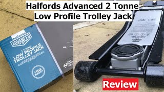 Halfords Advanced 2 Tonne Low Profile Trolley Jack Review [upl. by Gertie895]