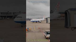 Croatia Airlines Gate Parking Schiphol shorts [upl. by Japeth]