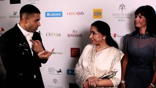 Jay Sean and Asha Bhosle Duet at The Asian Awards 2011 [upl. by Oinesra716]