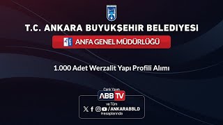 ANFA GENEL MÜDÜRLÜĞÜ  1000 Adet Werzalit Yapı Profili Alımı [upl. by Vershen]