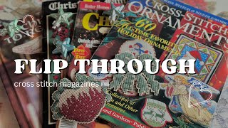 Flosstube 26 Cross Stitch Magazines and Books flip through Christmas edition 🎄 [upl. by Belshin716]