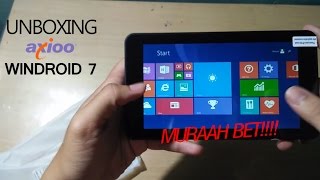 Unboxing Axioo Windroid 7  Tablet Windroid Murah Tapi nggak Murahan [upl. by Wonacott419]