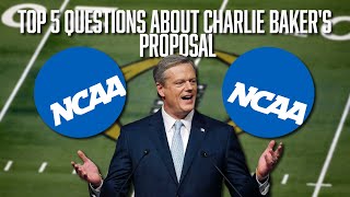 Top 5 Questions About Charlie Bakers Proposal  CFB  CBB  Title IX  Conferences [upl. by Eylsel]