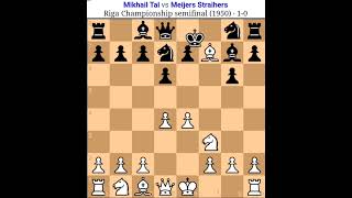 Mikhail Tal vs Meijers Straihers Tal Chess game Tal amazing sacrifice Tal famous chesstal [upl. by Hsilgne]