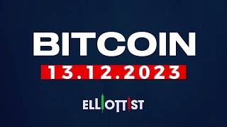 BITCOIN FİYAT SENARYOLARI  13 ARALIK 2023  ELLIOTT DALGA TEORİSİ [upl. by Nord]