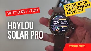 Smartwatch Haylou Solar Pro  Review Setting Smartwatch Keren ini [upl. by Ainirtak]