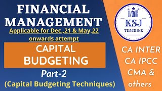 Lecture28CACMA Intermediate FM Capital BudgetingInvestment DecisionsII financialmanagement [upl. by Aratak]