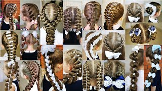 50 SCHOOL HAIRSTYLES Simple hairstyles for every day [upl. by Cressida162]