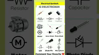 Different Electrical symbols symbol electricalelectricelectricalelement eleengeleengineering [upl. by Nimar446]