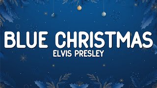 Elvis Presley Martina McBride  Blue Christmas Lyrics [upl. by Peednam]