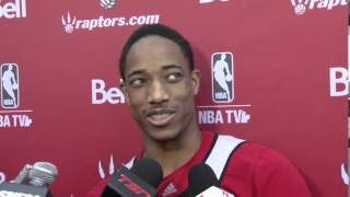 Raptors Practice DeMar DeRozan [upl. by Ahsitauq]