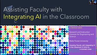 Assisting Faculty With Integrating AI In The Classroom [upl. by Devaj]