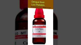 Homeopathic medicine to increase platelets in Dengue fever [upl. by Ann-Marie370]