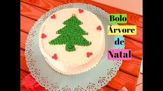 Decorando Bolo Árvore de Natal [upl. by Kolnick]