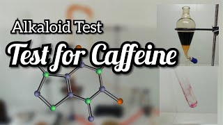 Murexide test  Test for caffeine  Alkaloid test [upl. by Fredette770]