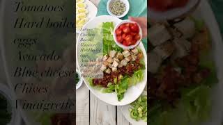 Classic Cobb Salad 🥗 shorts saladrecipe [upl. by Filippo]