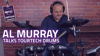 Al Murray Talks TourTech Electronic Drums [upl. by Kenay]