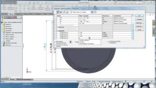 EVOLVENTE ENGRENAGEM CILÍNDRICA DE DENTES RETOS SOLIDWORKS [upl. by Basilio]