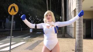 Kristyleigh Cosplays Powergirl Showcase [upl. by Sevein]